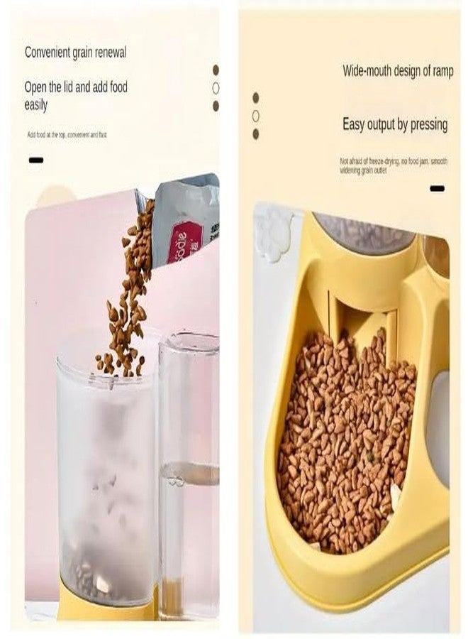 MUGATH 2-in-1 Automatic Pet Feeder & Water Dispenser, Durable Plastic, Ideal for Cats and Dogs, Cat Feeder, Dog Feeder, Detachable Water Dispenser, Automatic Pet Feeder - Image 4